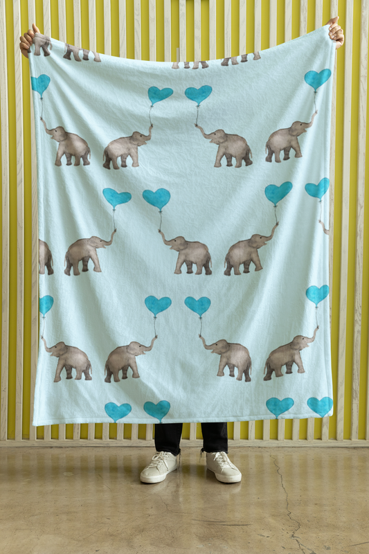 Pre-Order "Pure Joy" Plush Throw Blanket (Blue)