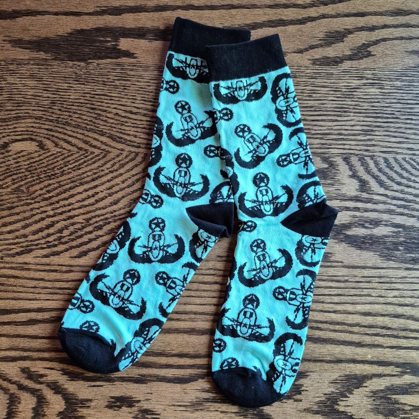 Socks - "Minty Crabs"