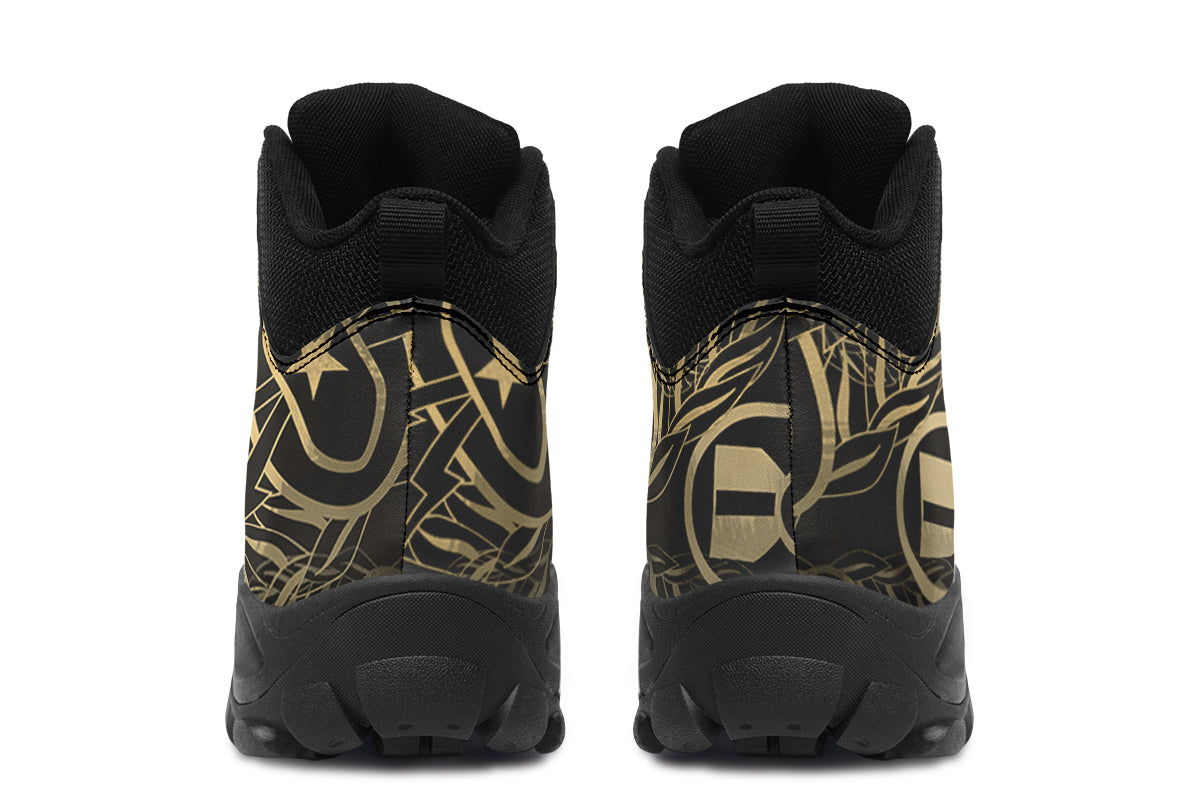 Outdoor Boots - "It's 5 o'clock Somewhere" (Tan) Size 11M