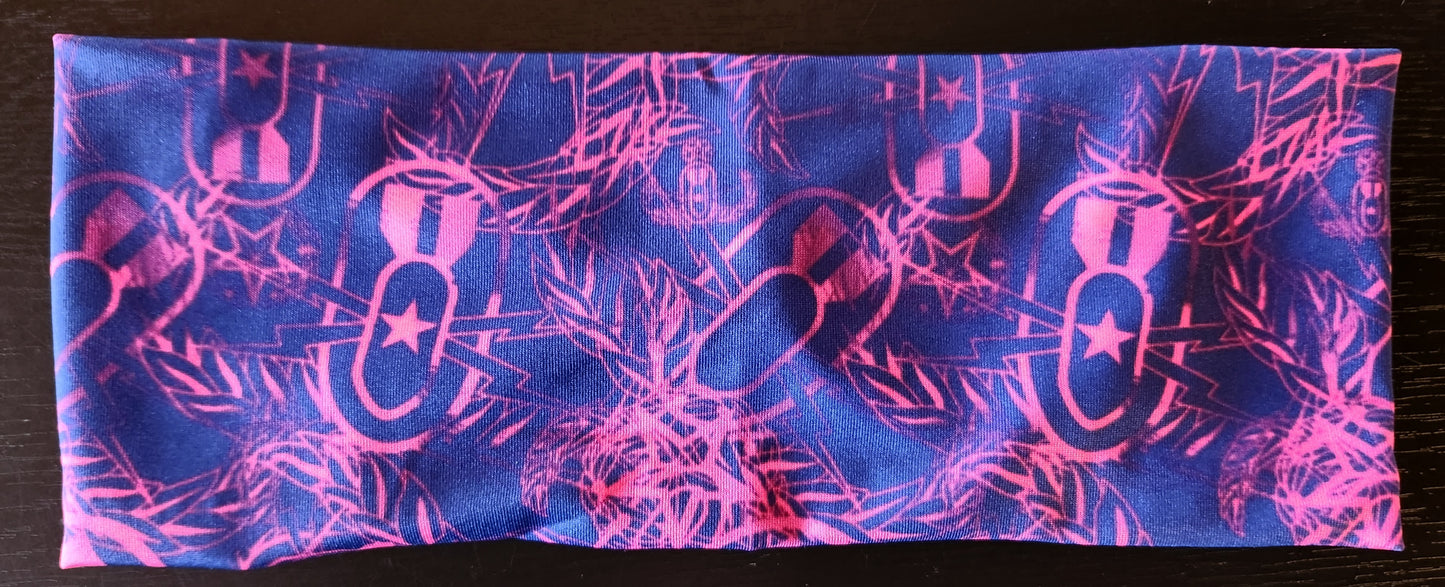 "EOD Hawaiian Pattern" Headband (Pink and Purple