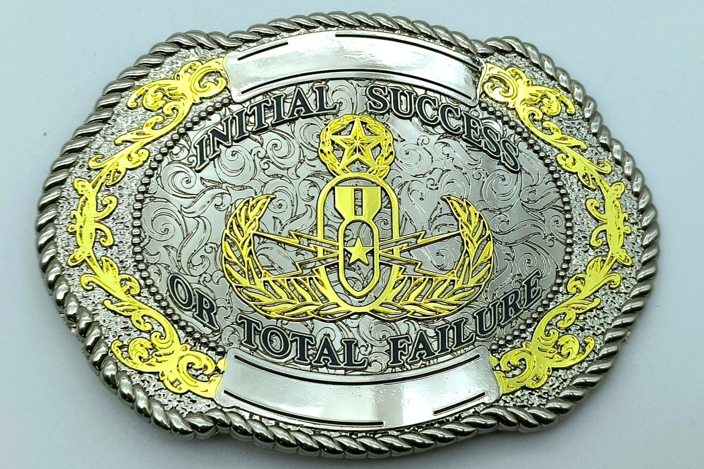 EOD Trophy Belt Buckle "Initial Success or Total Failure"