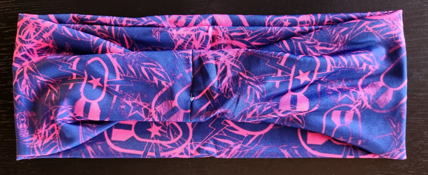 "EOD Hawaiian Pattern" Headband (Pink and Purple