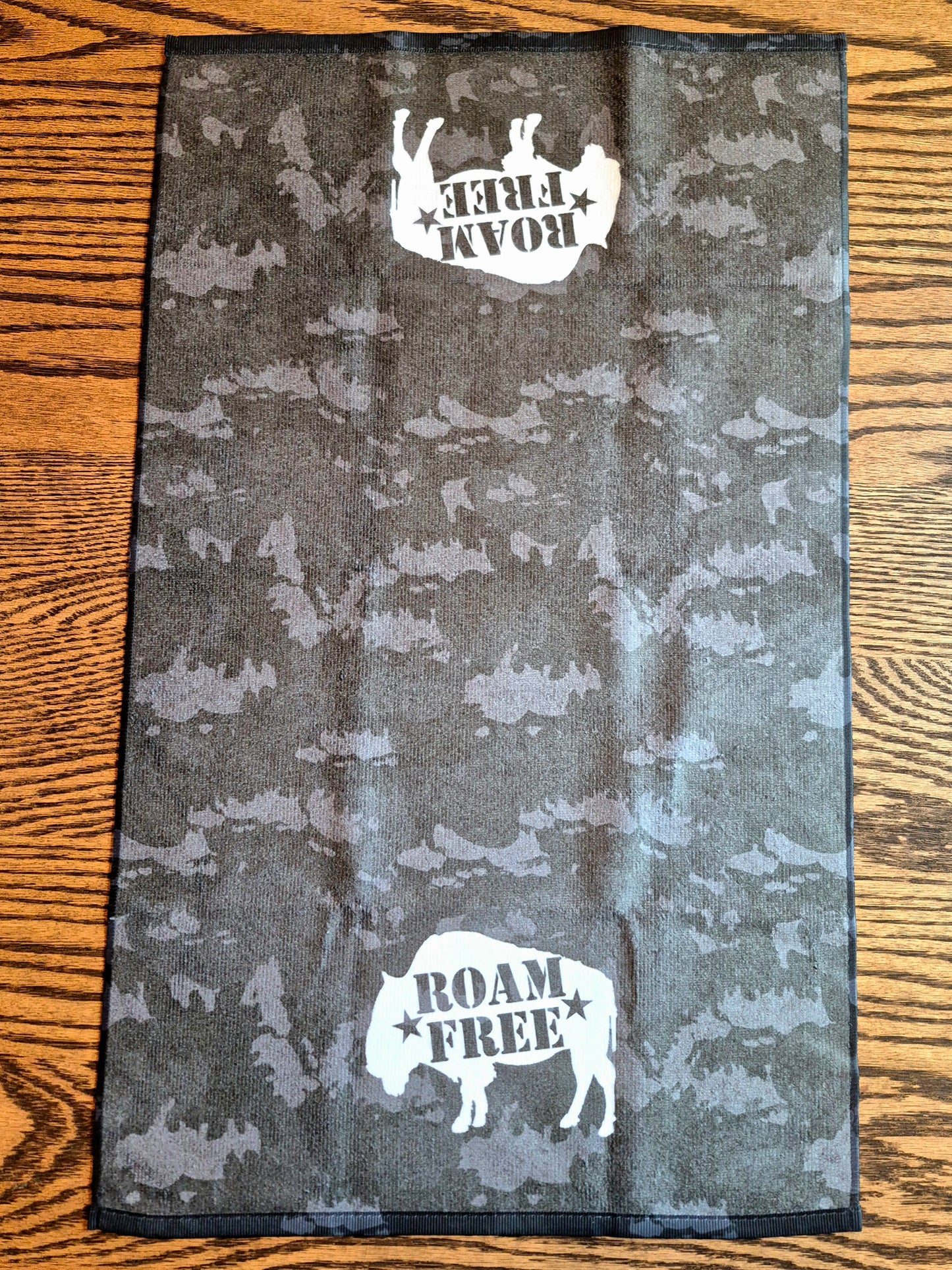 Hand Towel - "Roam Free" Bison