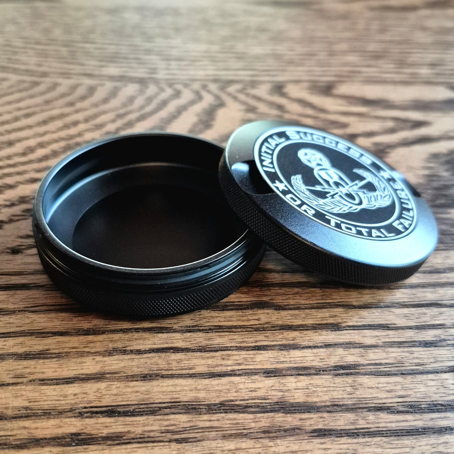 Smokeless Nicotine Container - "EOD Coin" (Black)
