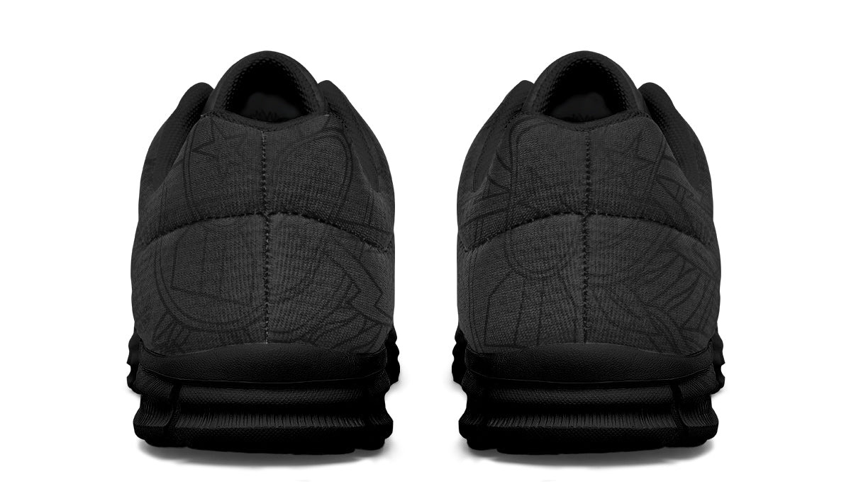 Sneakers - "EOD Mixed Badges" (Black on Grey) Size 6.5W