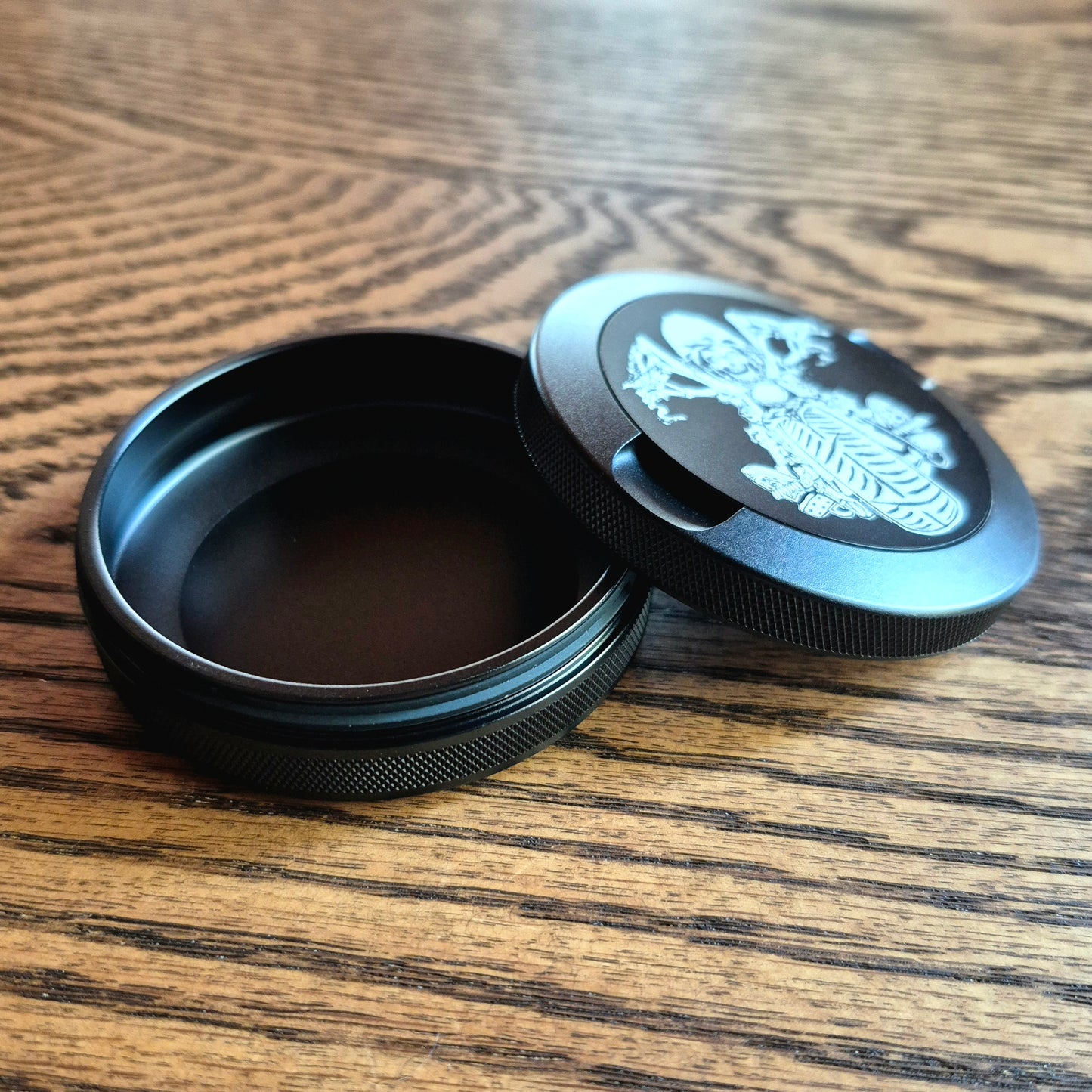 Smokeless Nicotine Container - "Bomb Suit Biker"