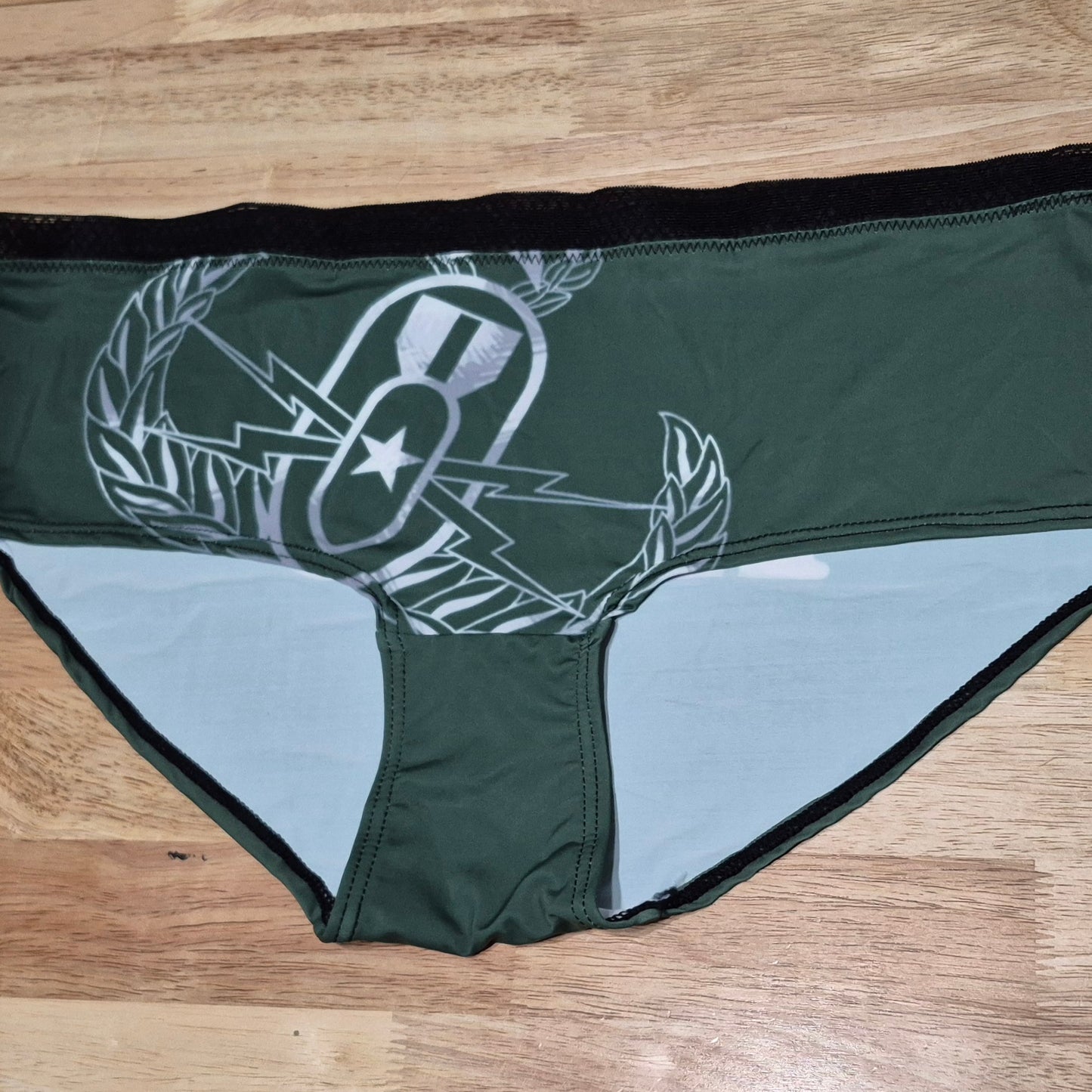 Women's Briefs - "EOD Master Badge" (OD Green)