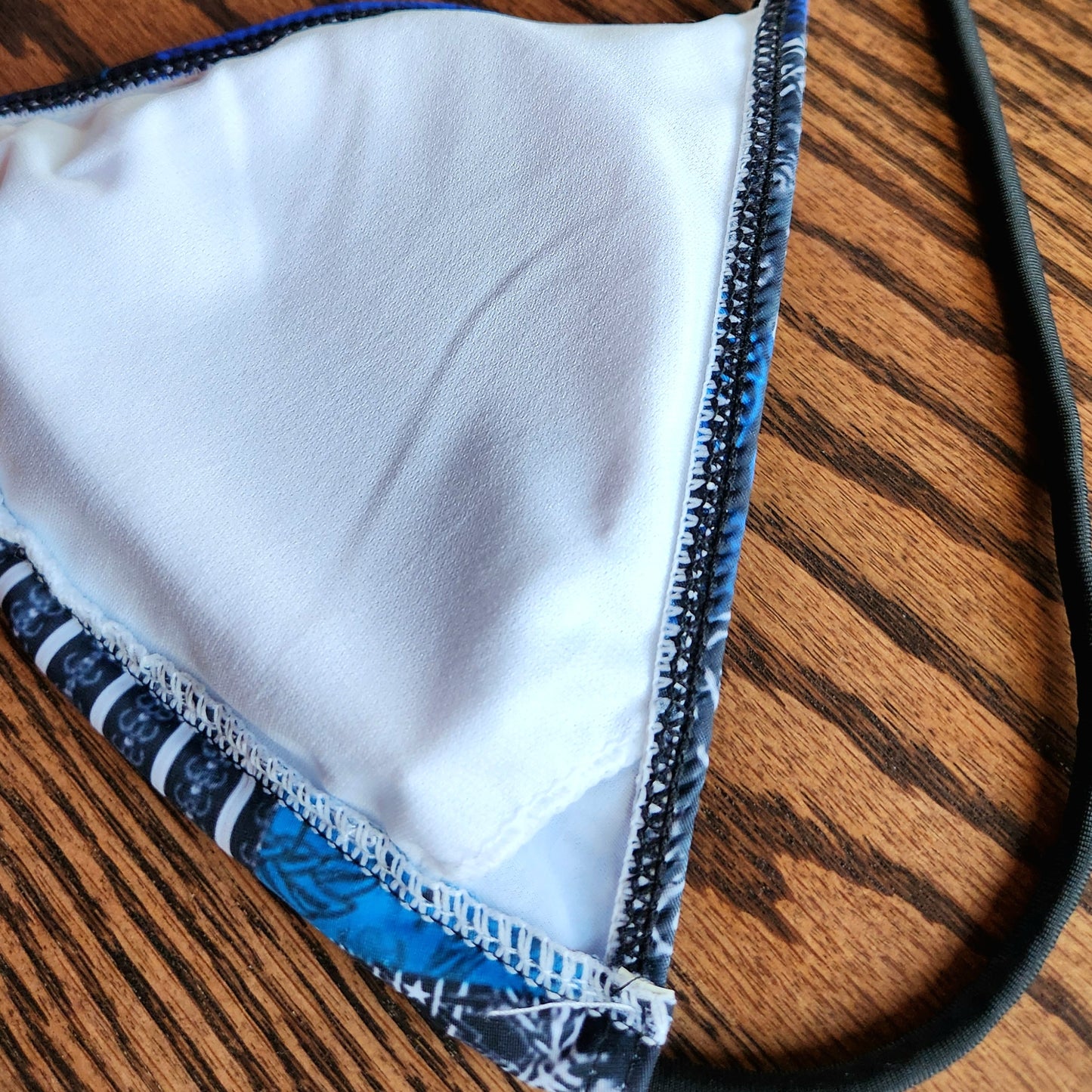 Women's String Bikini Style 3 - "EOD Patchwork" (Blues)