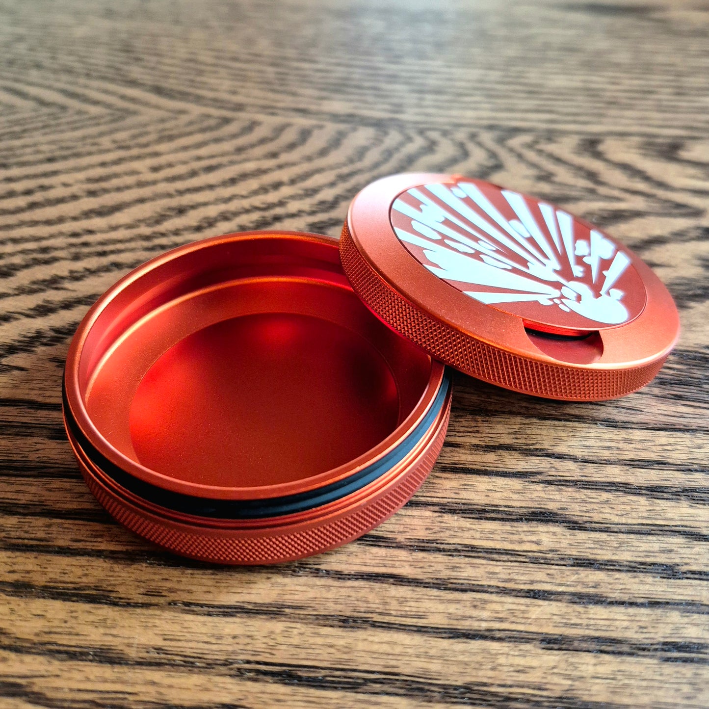 Smokeless Nicotine Container - "High Explosives Hazard"
