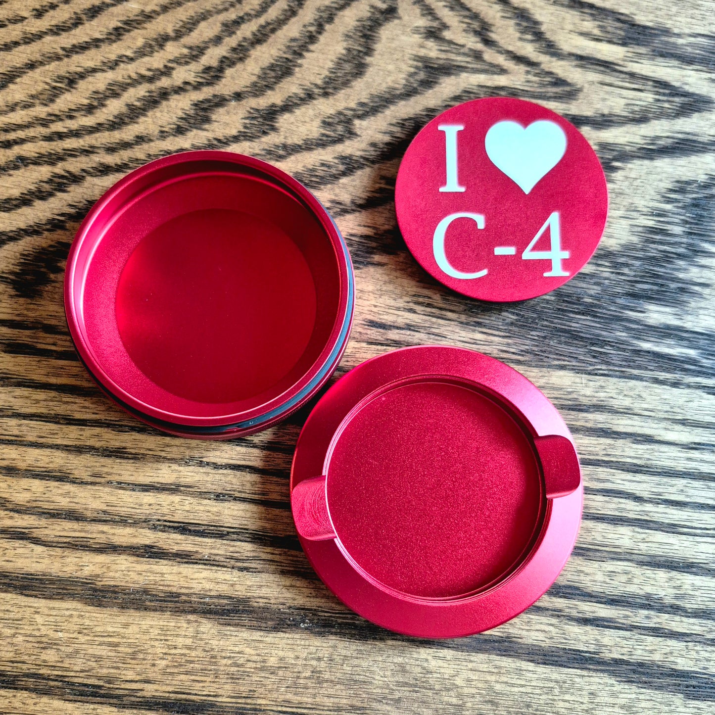 Smokeless Nicotine Container - "I Heart C-4"