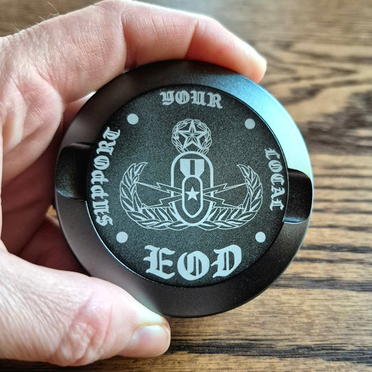 Smokeless Nicotine Container - "Support Your Local EOD"