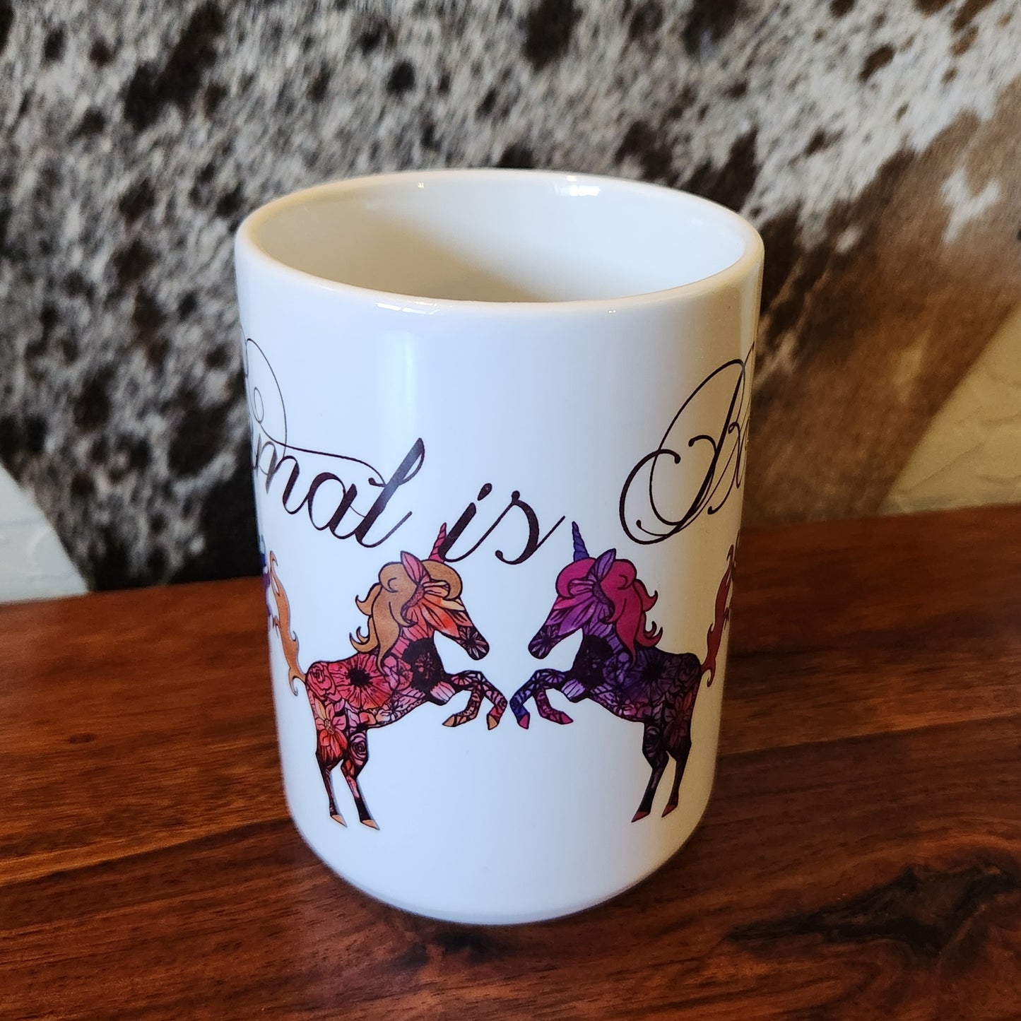 Tatted Unicorns "Normal is Boring" Mug