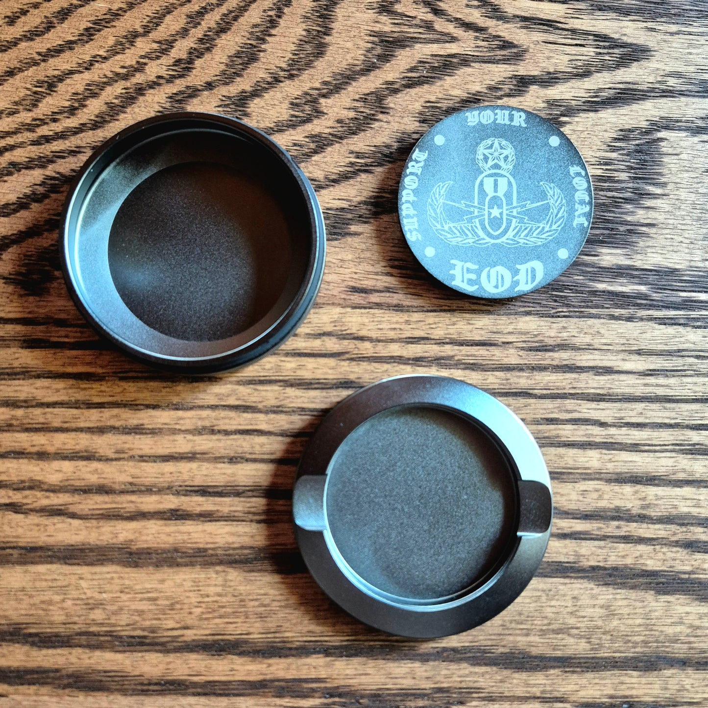 Smokeless Nicotine Container - "Support Your Local EOD"