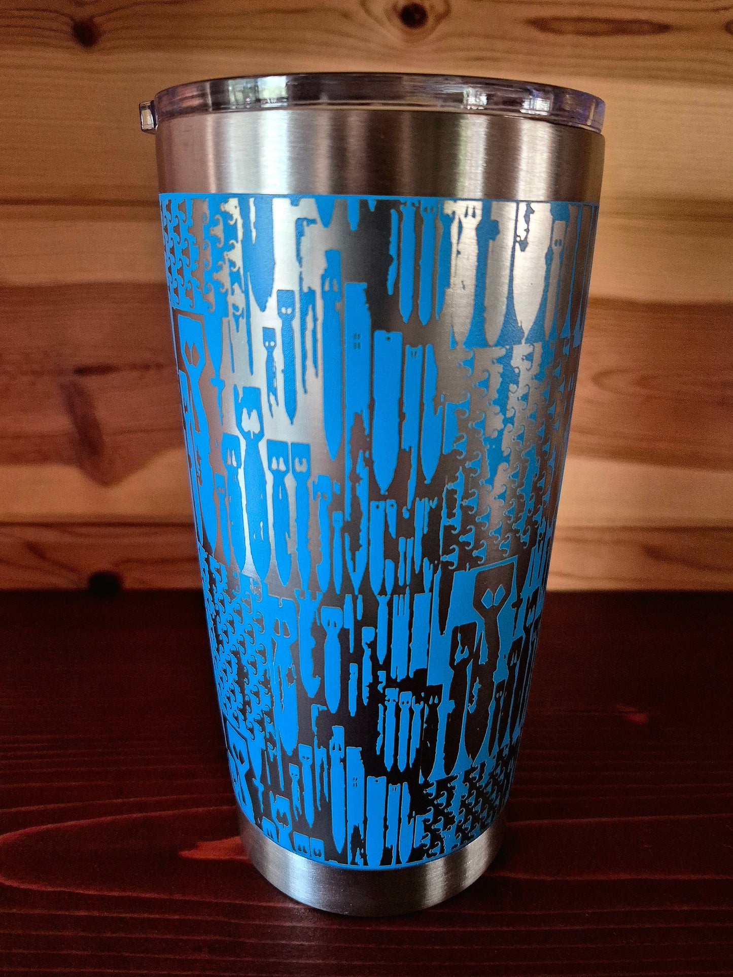 Tumbler - "EOD Bomb Flags" (Light Blue)