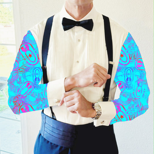 CUSTOM ORDER - Mess Dress Shirt (Men's) - "It's 5 o'clock Somewhere" (Bright)