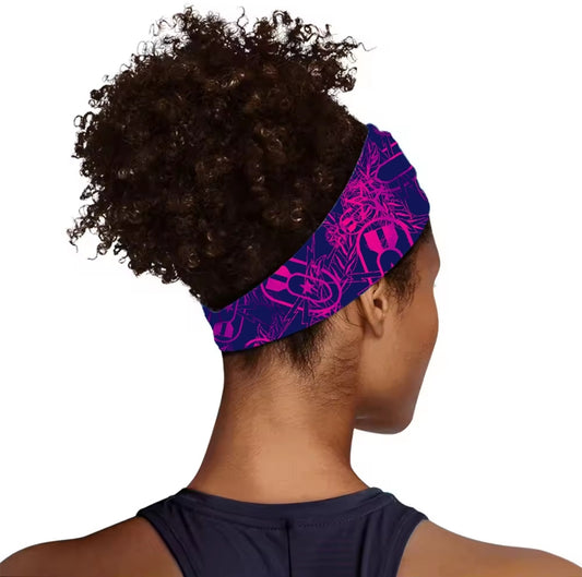 "EOD Hawaiian Pattern" Headband (Pink and Purple