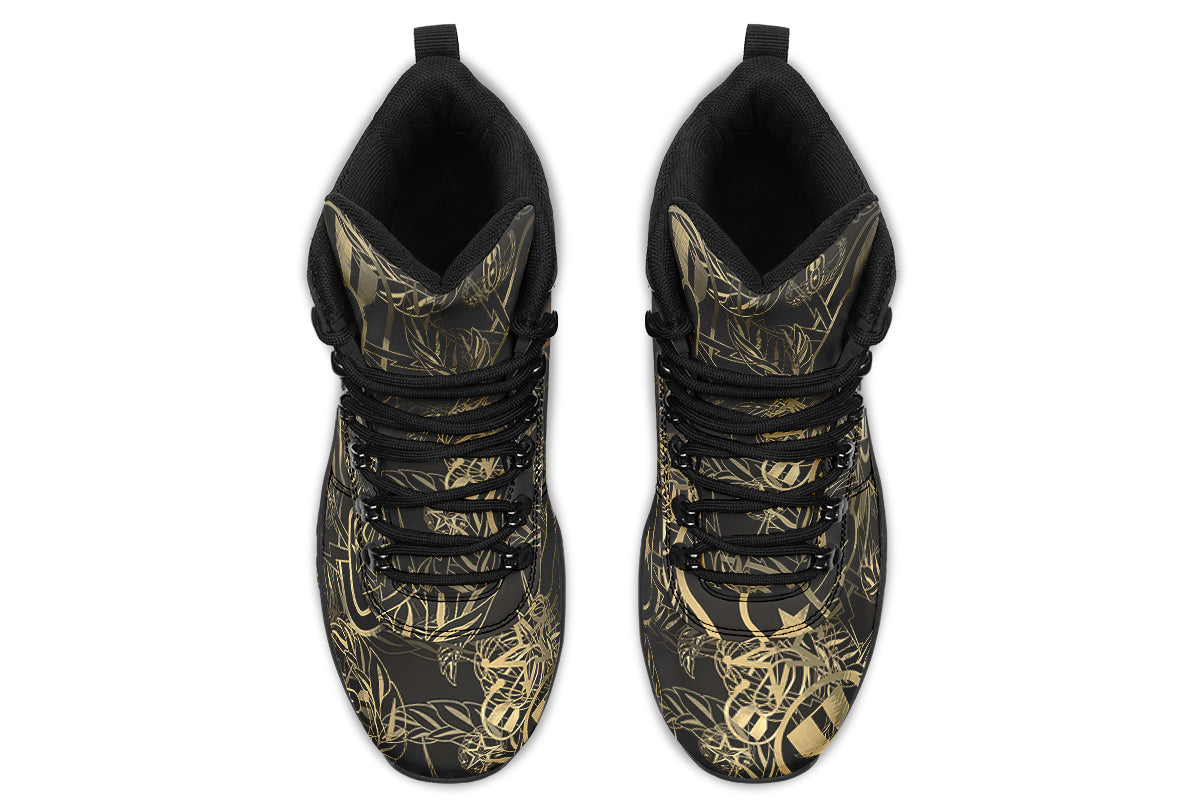 Outdoor Boots - "It's 5 o'clock Somewhere" (Tan) Size 11M