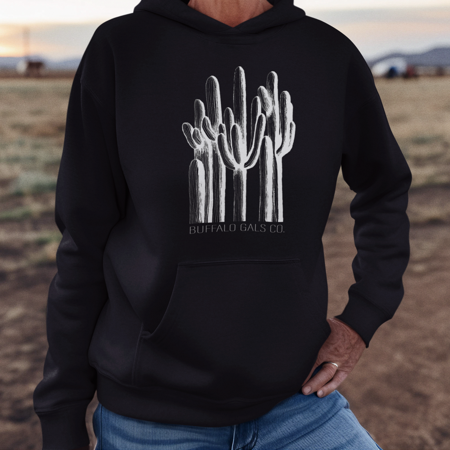 Hoodie Sweat Shirt - "Saguaro Forest"