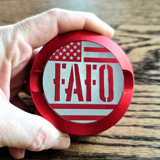 Smokeless Nicotine Container - "FAFO American Flag"