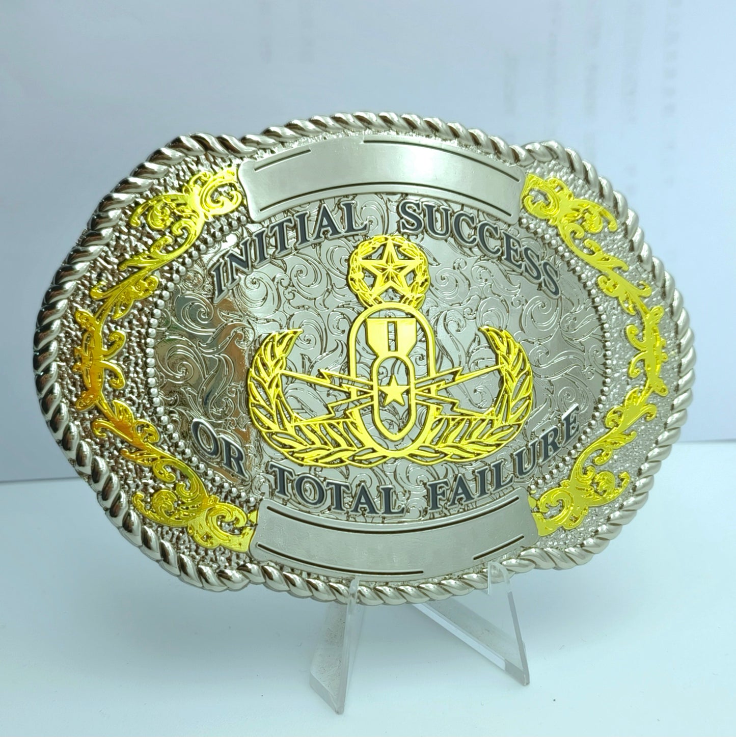EOD Trophy Belt Buckle "Initial Success or Total Failure"