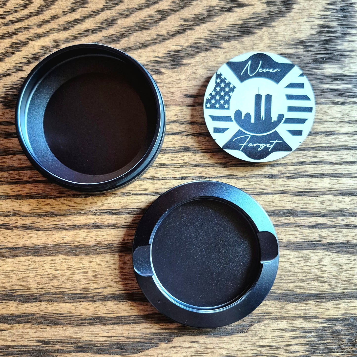 Smokeless Nicotine Container - "Never Forget"