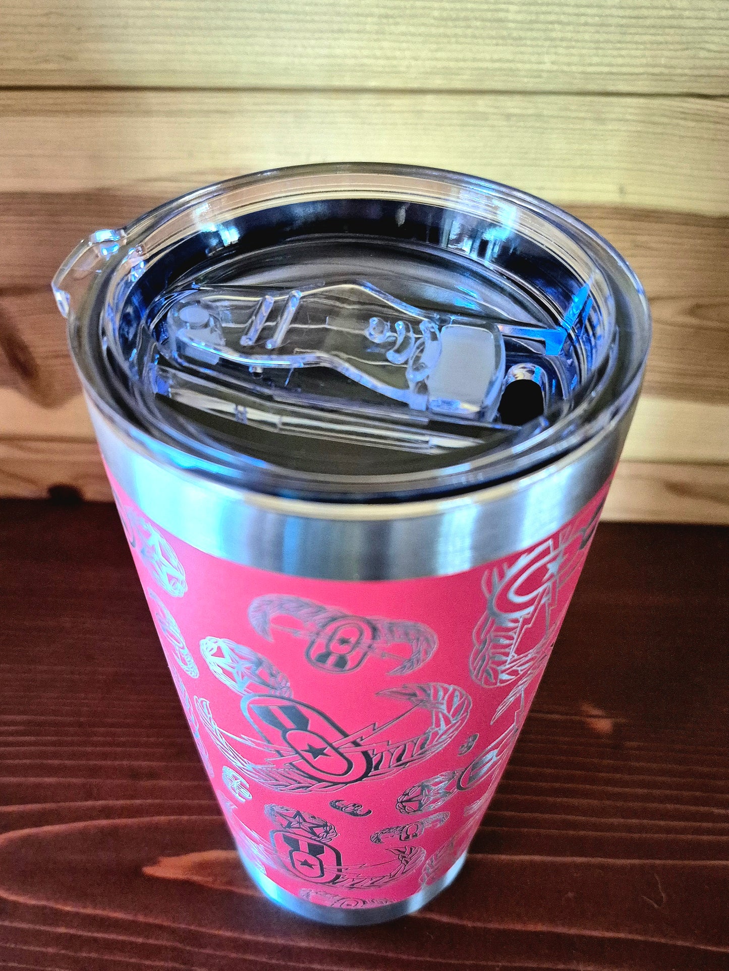 Tumbler - "EOD Badges X 3" (Red)