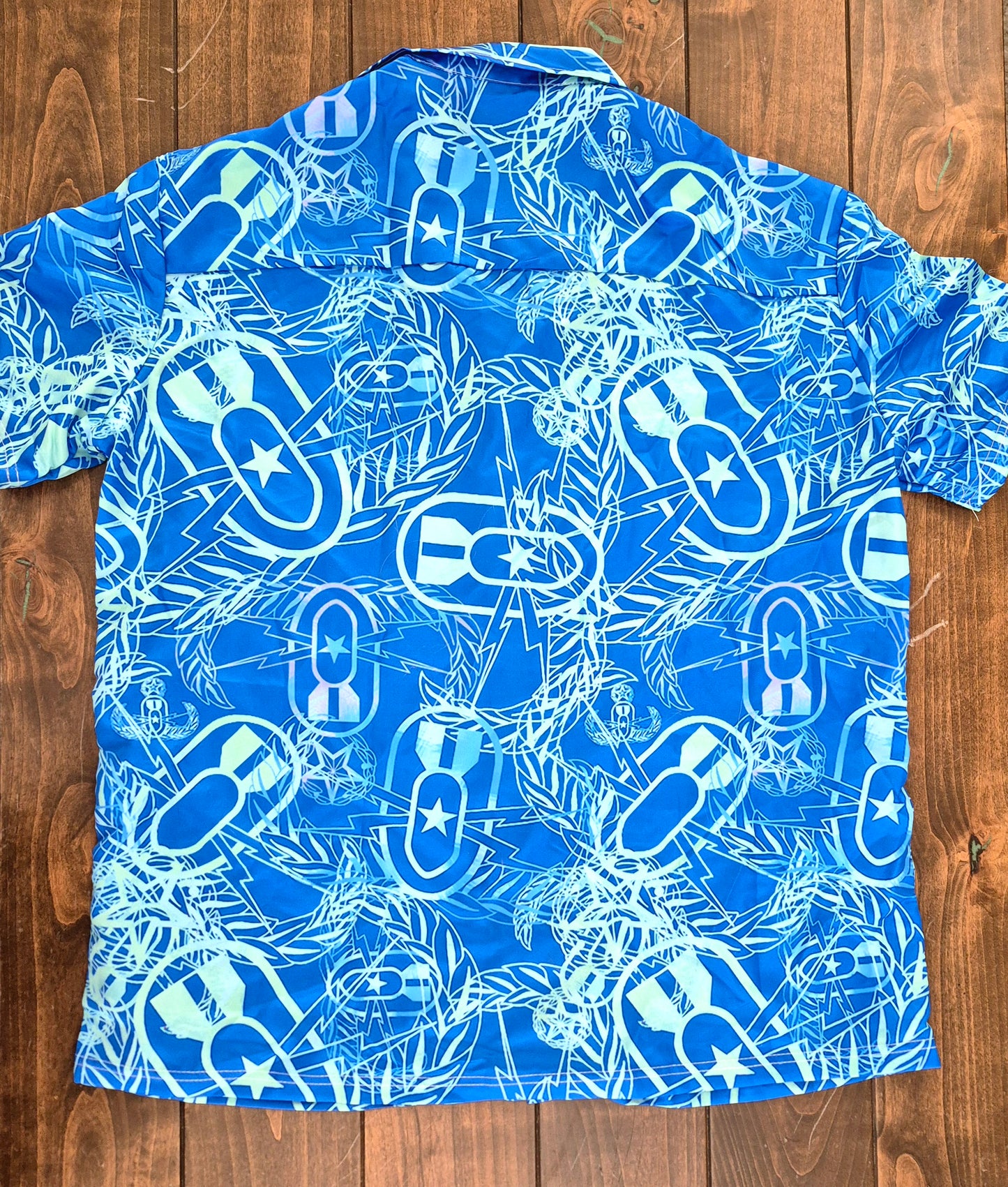 Leisure Beach Suit "It's 5 o'clock Somewhere" (Green on Blue)