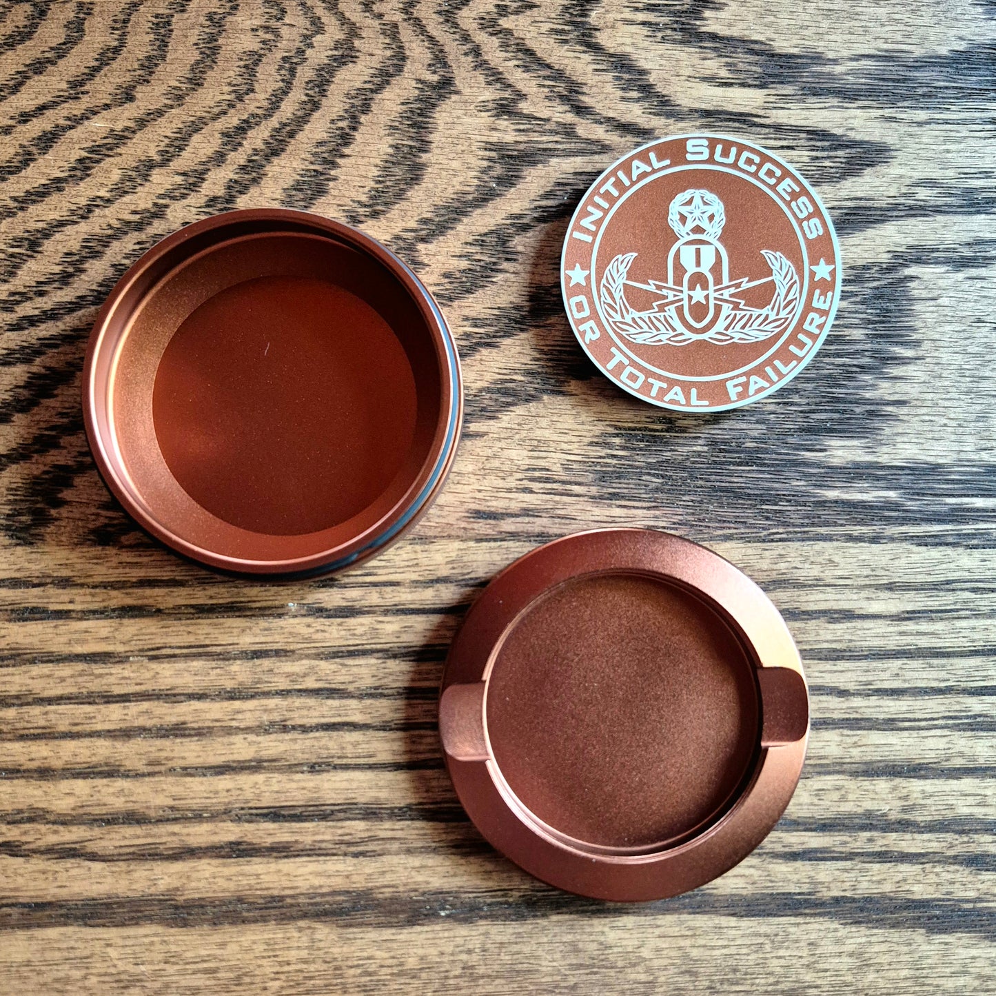 Smokeless Nicotine Container - "EOD Coin" (Copper)