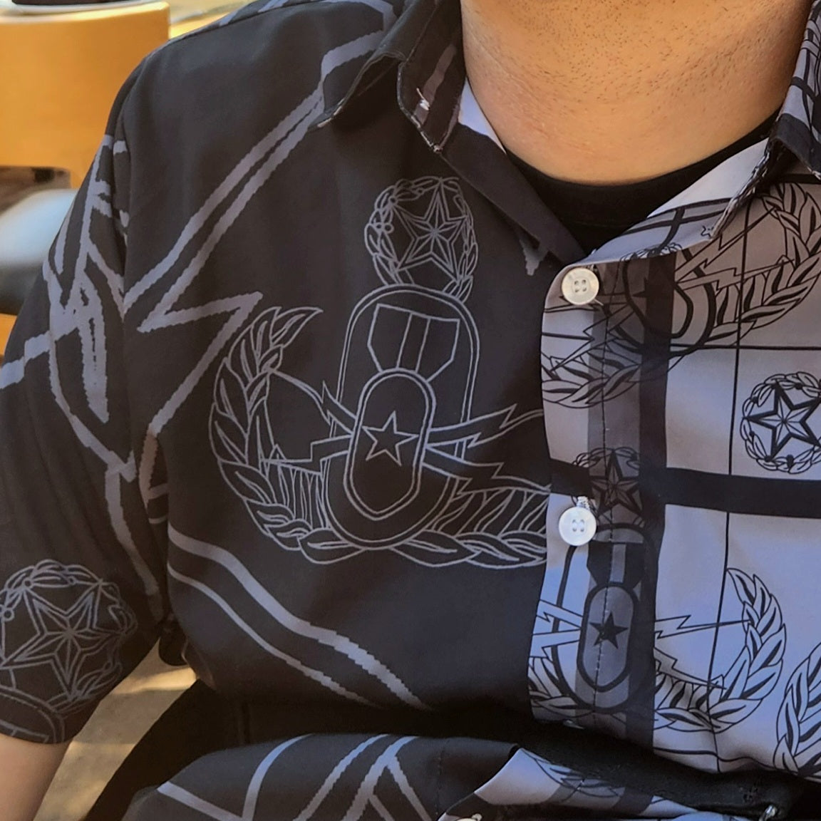 crab dress shirt Nautical Crab & Anchor (Navy) / Hawaiian Shirt