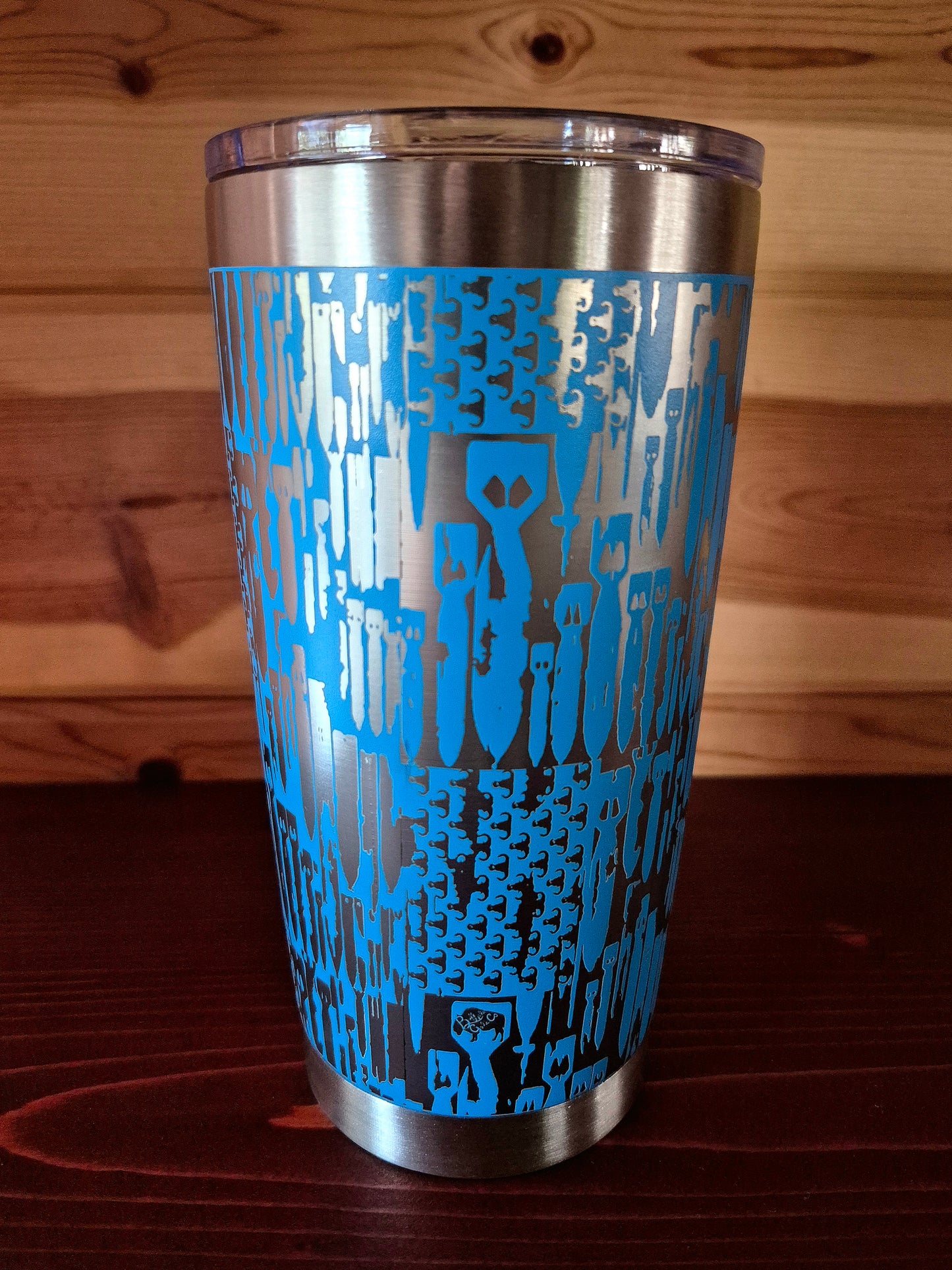Tumbler - "EOD Bomb Flags" (Light Blue)