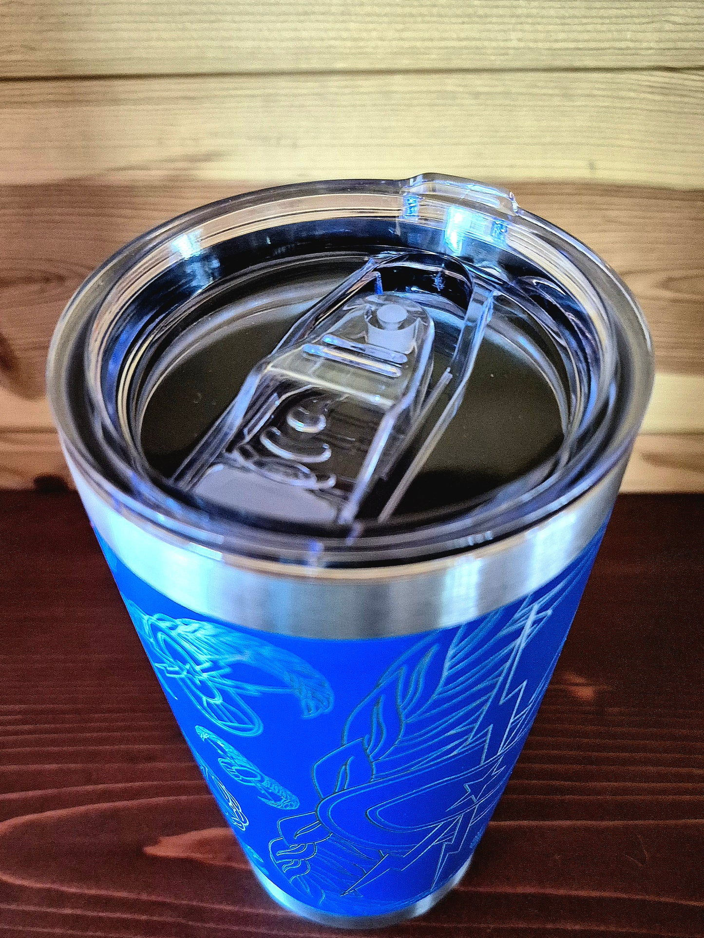Tumbler - "Mixed EOD Badges" (Blue)