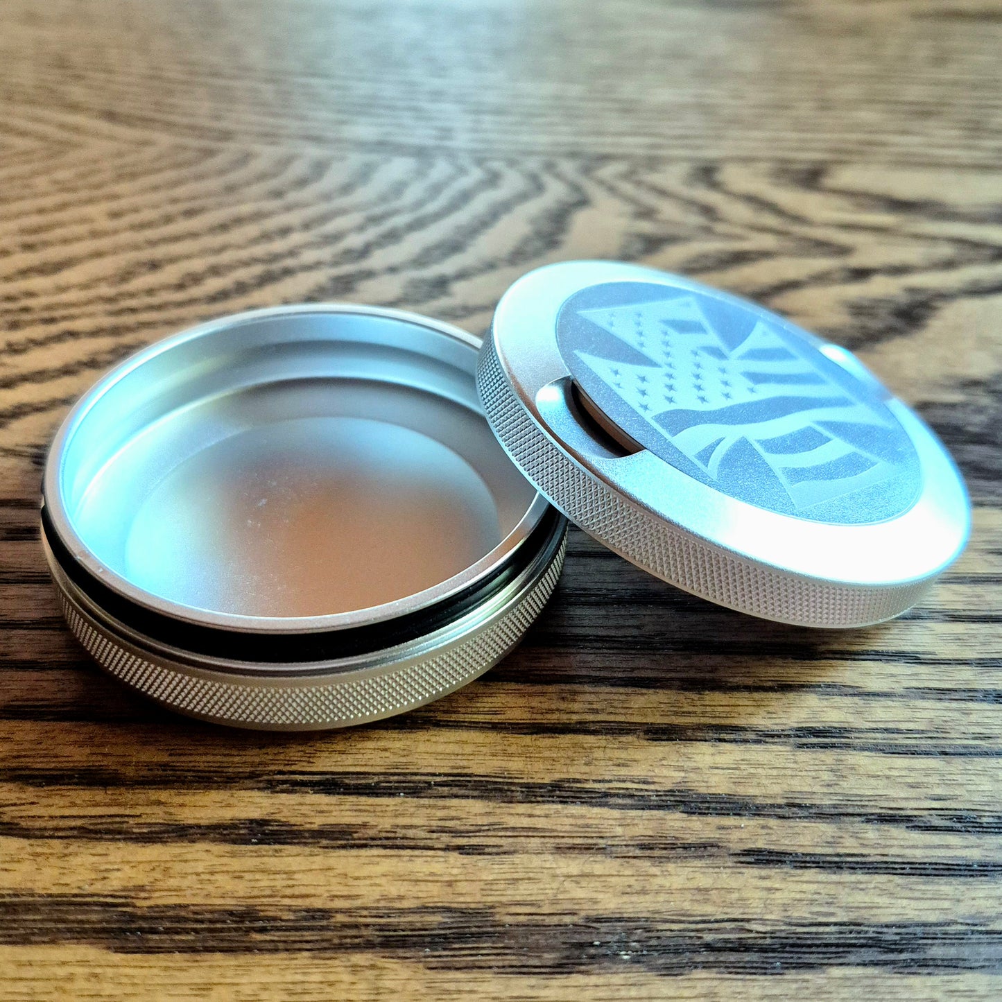 Smokeless Nicotine Container - "American Flag Iron Cross"