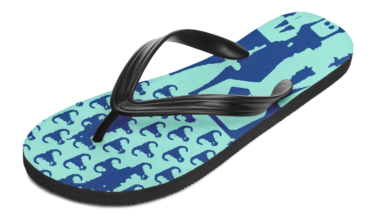 Flip Flops - "EOD Bomb Flag" (Blues)