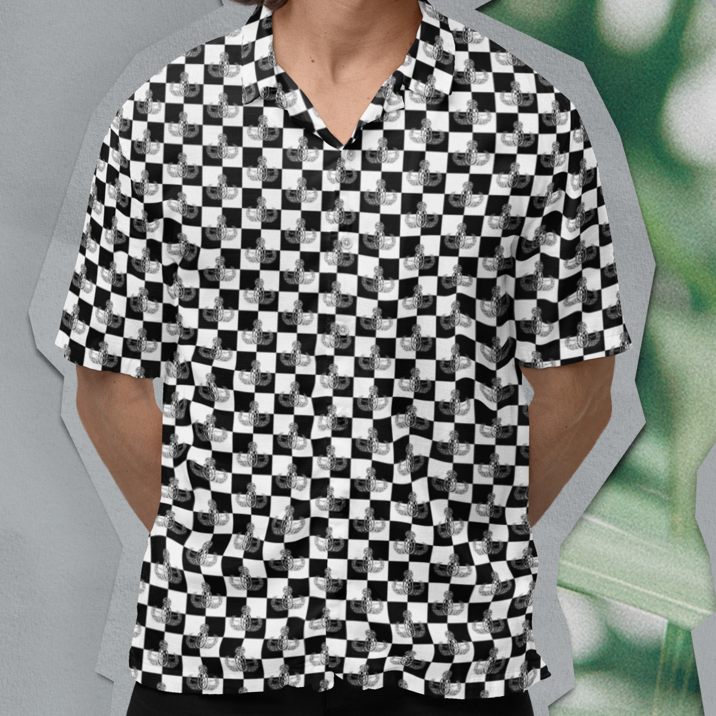 Hawaiian Shirt - "EOD Checkered Flag"