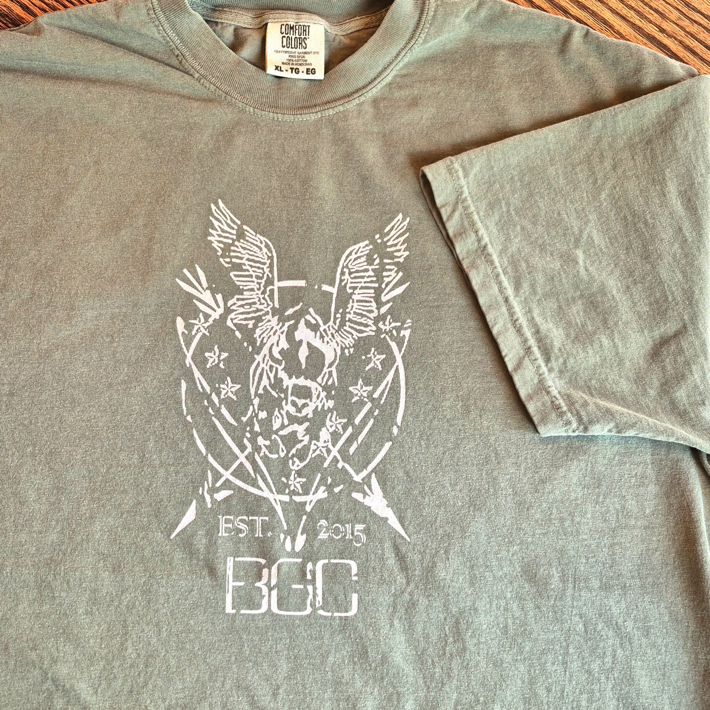 Comfort T-shirt - "Flying Buffalo Seal est. 2015" Logo