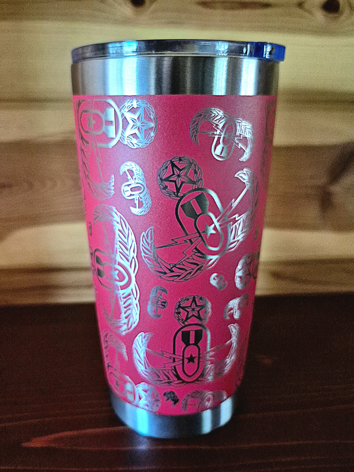 Tumbler - "EOD Badges X 3" (Red)