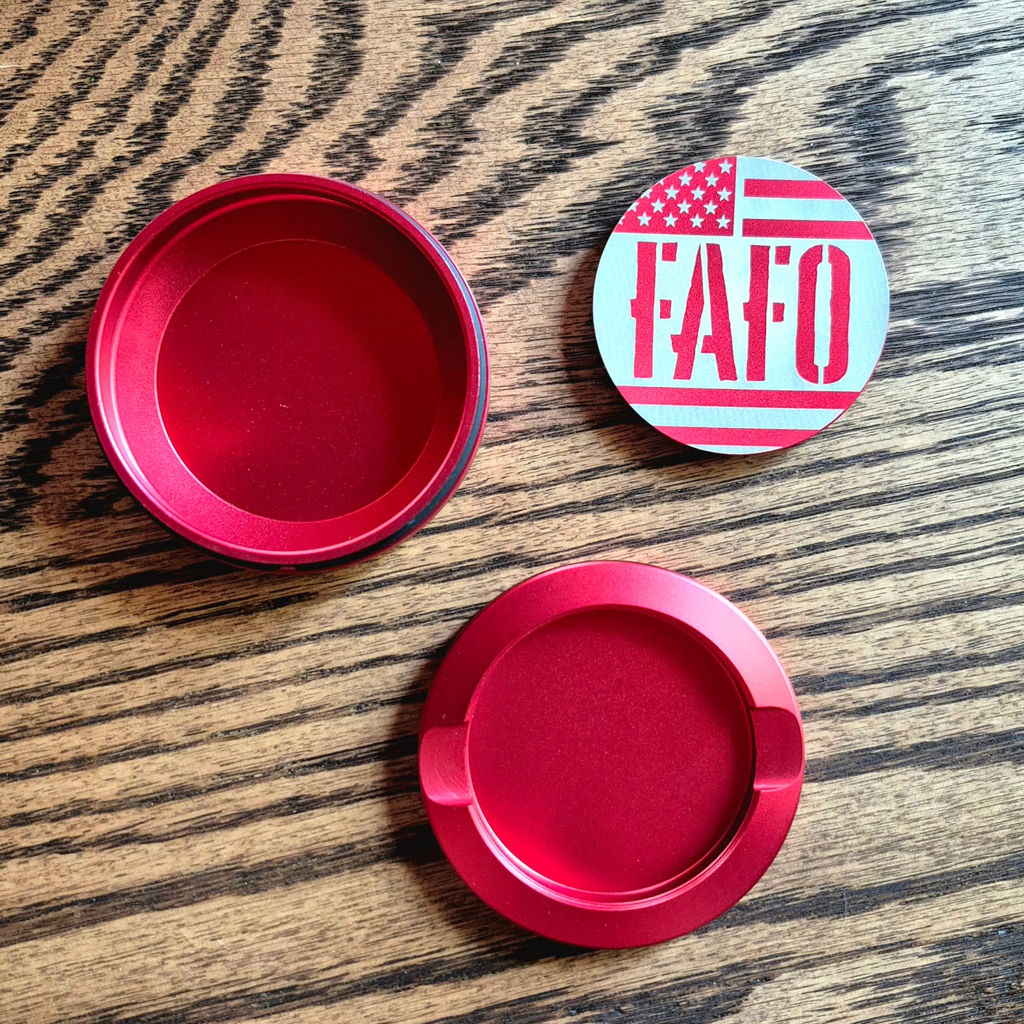 Smokeless Nicotine Container - "FAFO American Flag"