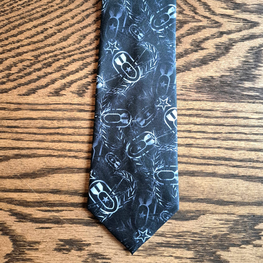 Necktie - "It's 5 o'clock Somewhere" (Black & White)