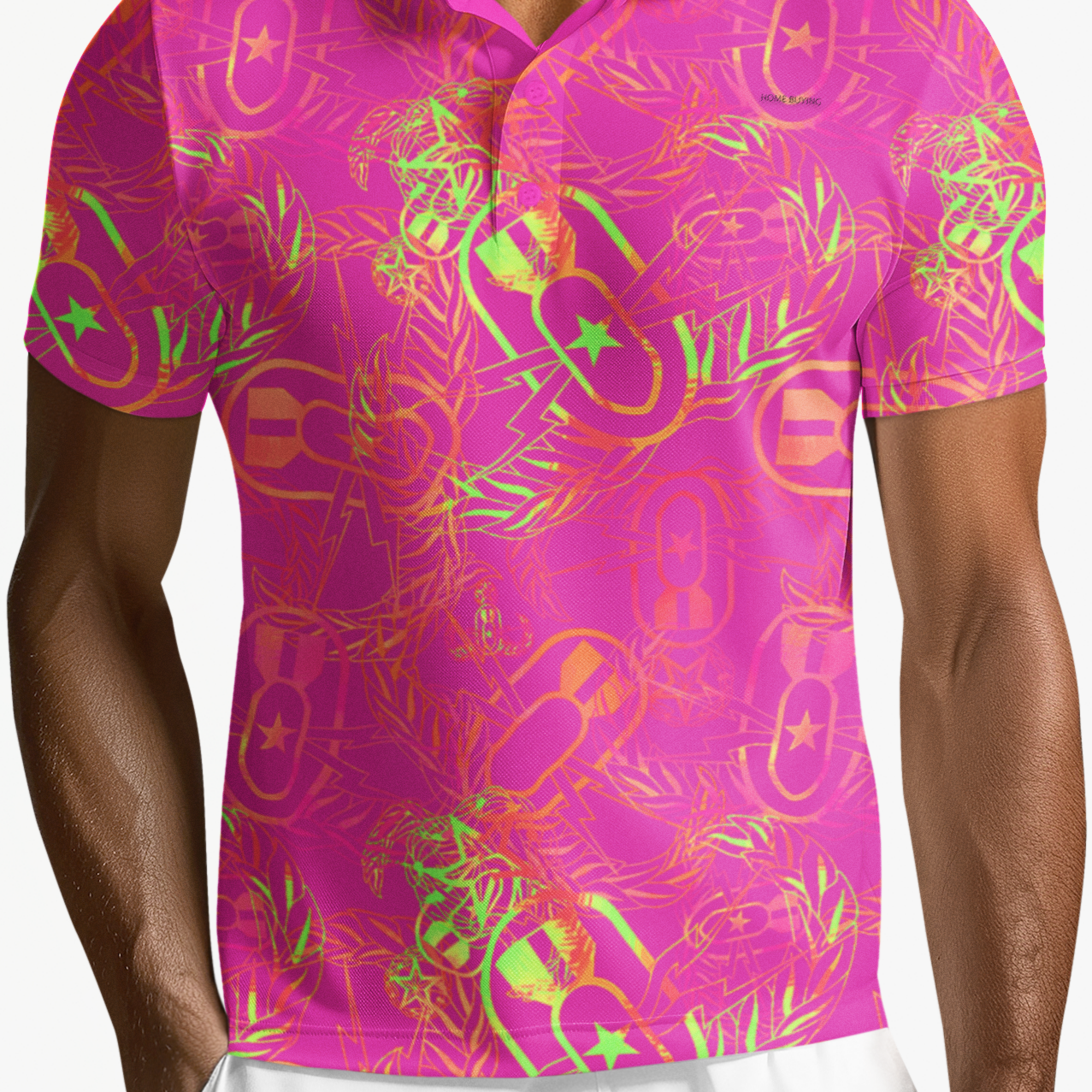 Polo Shirt - "It's 5 o'clock Somewhere" (Neon Pink)