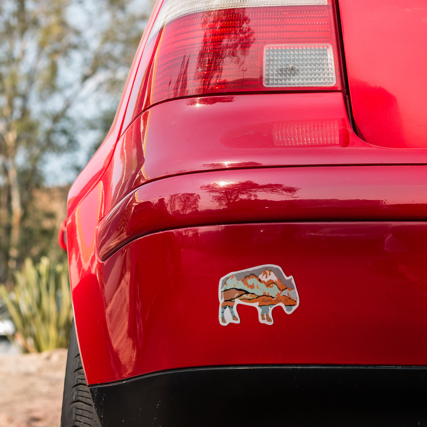 Vinyl Sticker/Decal - "White Mountains, AZ Bison"