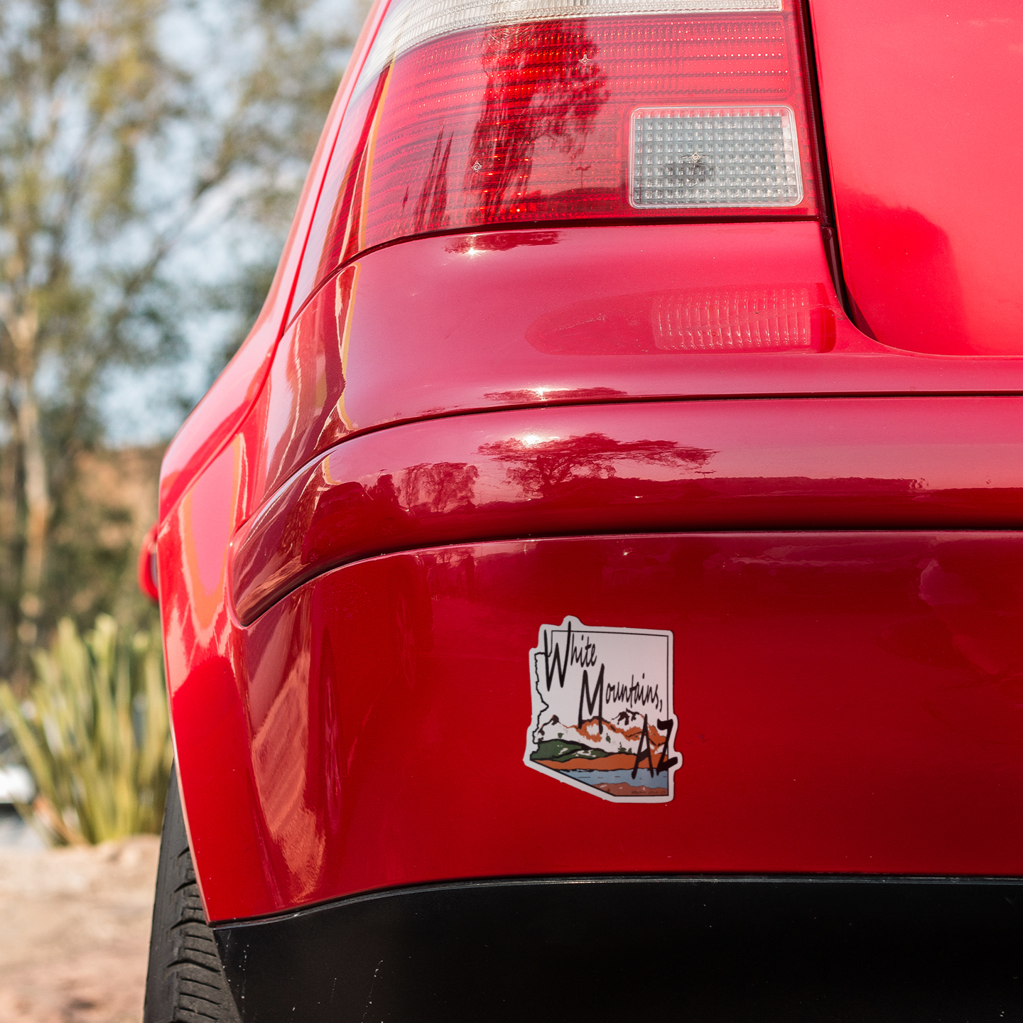 Vinyl Sticker/Decal - "White Mountains, AZ"