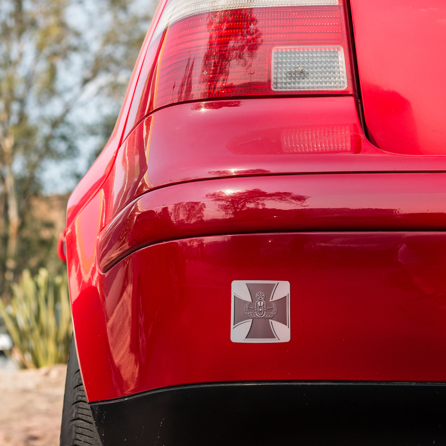 Vinyl Sticker/Decal - "EODMC Iron Cross Logo"