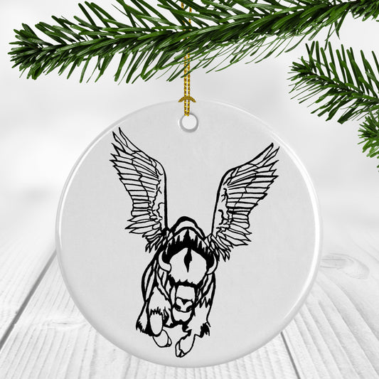 "Flying Buffalo" Ornament