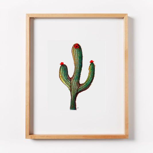 Saguaro Cactus Print