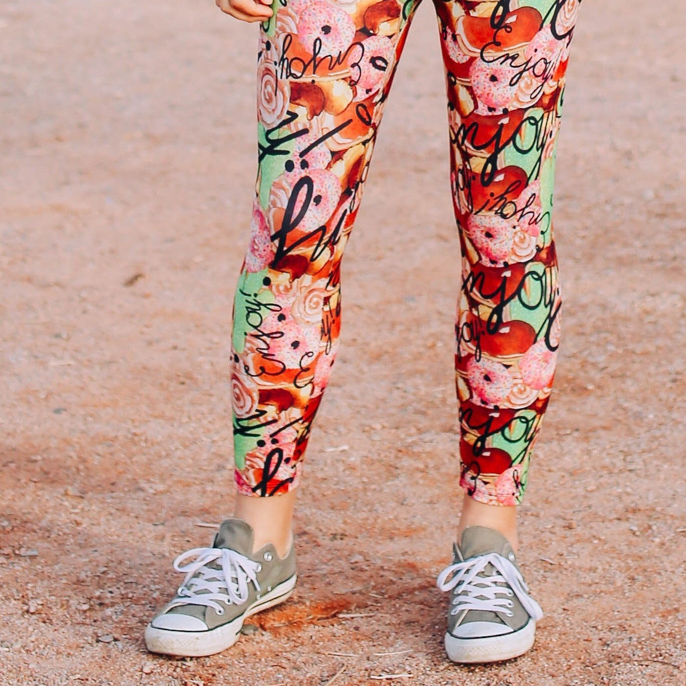 Enjoy All the Donuts Capri Leggings