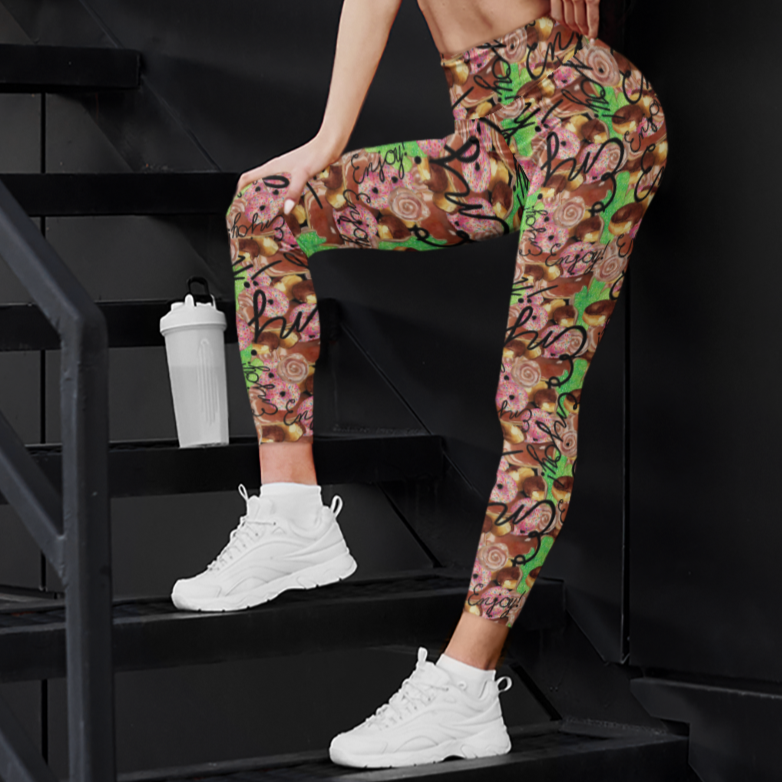 Enjoy All the Donuts Capri Leggings